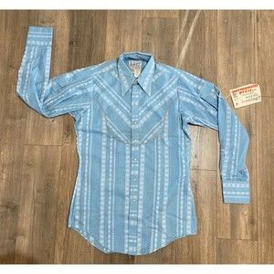 Rockmount Ranch Wear Pearl Snap Western Cowboy Shirt Men's Medium USA Made